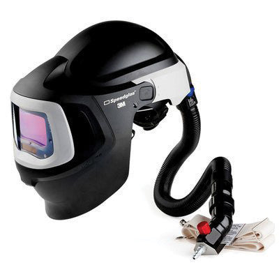 3M Speedglas Fresh-Air III Supplied Air System With Air-Regulating Valve And Welding Helmet With Hard Hat, Side WIndows And Model 9100XX Variable Shades 8 - 13 Auto-Darkening Filter