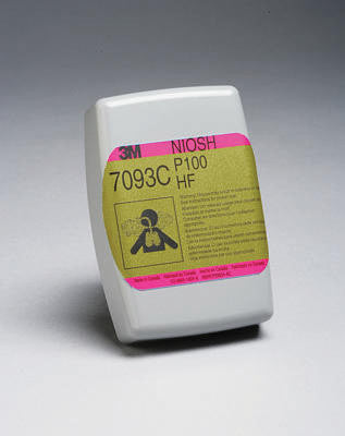 3M Hydrogen Flouride Cartridge For 6000, 7500 Series And 7800 Series Air Purifying Respirator (APR) With P100 Filter, Nuisance Level Organic Vapor And Acid Gas Relief