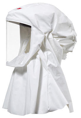 3M Small/Medium White Versaflo S-Series High Durability S-Series Hood With Integrated Head Suspension