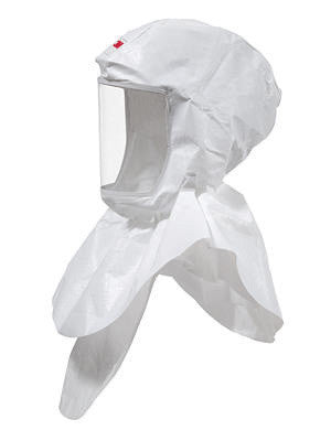 3M White Versaflo S-Series Replacement Hood With Inner Shroud For Use With Premium Head Suspension