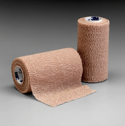 3M 4" X 5 Yards Tan Coban Self-Adherent Wrap (18 Per Box)