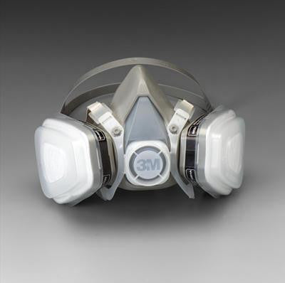 3M Medium Thermoplastic Elastomer Series 5000 Half Mask Organic Vapor/P95 Disposable Dual Cartridge Air Purifying Respirator