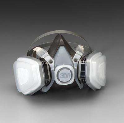 3M Large Thermoplastic Elastomer Series 5000 Half Mask Organic Vapor/P95 Disposable Dual Cartridge Air Purifying Respirator