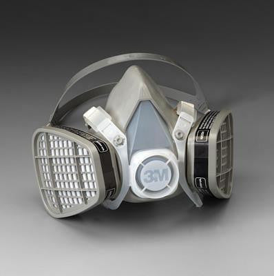 3M Medium Thermoplastic Elastomer Series 5000 Half Mask Organic Vapor Disposable Air Purifying Respirator