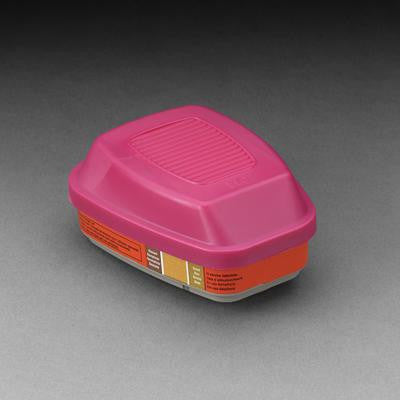 3M Mercury Vapor Or Chlorine Cartridge For 6000 And 7000 Series Air Purifying Respirator (APR) With P100 Filter