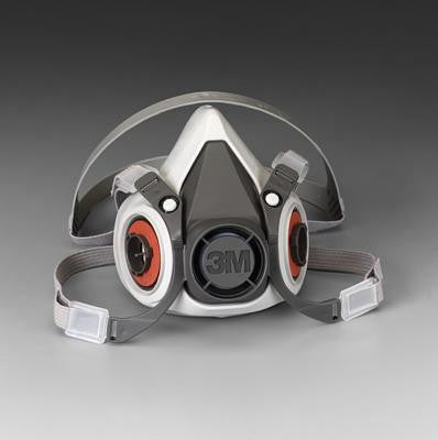 3M Small Thermoplastic Elastomer Half Mask Reusable Series 6000 Facepiece (24 Each Per Case)