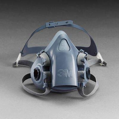3M Small Silicone Half Mask Reusable Ultimate Series 7500 Facepiece With 3M Cool Flow Exhalation Valve