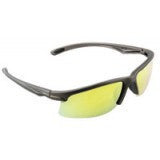 3M Safety Sunwear Safety Glasses With Gray Frame And Yellow Mirror Polycarbonate Anti-Scratch Lens