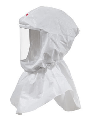 3M White Versaflo S-Series Replacement Hood With Inner Collar For Use With Premium Head Suspension