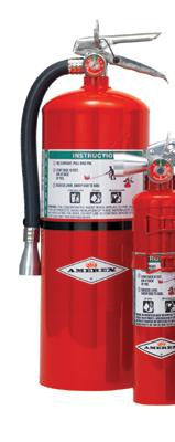 Amerex 11 Pound Halotron I Fire Extinguisher With Brass, Chrome Plated Valve And Wall Bracket