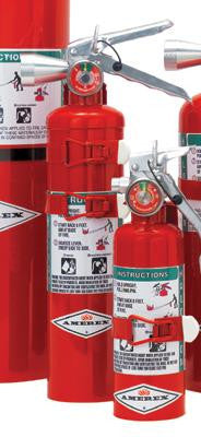 Amerex 2-1/2 Pound Halotron I Fire Extinguisher With Aluminum Valve And Vehicle Bracket