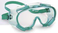 Jackson Safety* V80 Monogoggle* 211Chemical Splash Goggle With Green Frame And Clear VisiClear* Anti-Fog, Anti-Scratch Lens