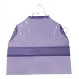 Ansell 33" X 45" CPP 6 mil Blue Vinyl Apron With Raw Edge