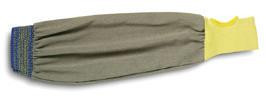 Ansell 22" Brown And Yellow Light Weight FR Kevlar Flame Retardant Welder's Sleeve With Kevlar Cuff