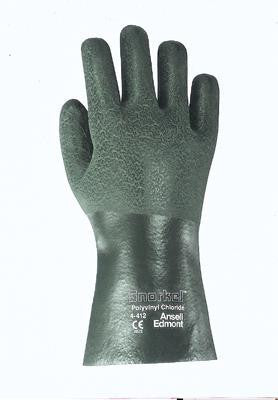 Ansell Size 10 Snorkel 12" Fully Coated PVC Glove With Jersey Lining And Gauntlet Cuff