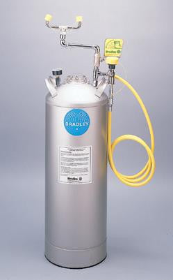Bradley 15 Gallon Portable Pressurized  Eye Wash Unit With Drench Hose