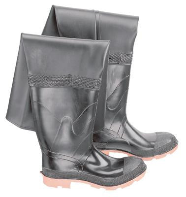 Onguard Industries Size 11 Storm King Black PVC And Polyester Hip Waders With Cleated Outsole And Steel Toe