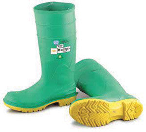 Onguard Industries Size 15 Hazmax Green 16" PVC Kneeboot With Steel Midsole, Ultragrip Sipe Outsole And Steel Toe