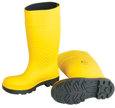 Onguard Industries Size 12 Yellow 15" Polyurethane Boots With Abrasion Resistant Outsole And Steel Toe