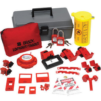 Brady Electrical Lockout Toobox Kit With Brady Safety Padlocks And Tags