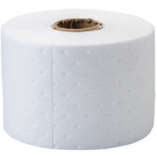 Brady 7.5" X 50' White Dimpled And Perforated Oil Only Spill Response Plus Roll