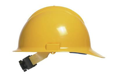 Bullard Yellow Classic Model C30 Class E And G Type l Polyethylene Hard Cap WIth 6 Point Ratchet Suspension