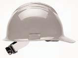 Bullard White Classic Model C30 Class E And G Type l Polyethylene Hard Cap WIth 6 Point Ratchet Suspension