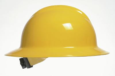 Bullard Yellow Classic Model C33 Class E And G Type l Polyethylene Full Brim Hard Hat WIth 6 Point Ratchet Suspension