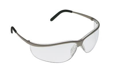 3M Metaliks Sport Safety Glasses With Metal Nickel Frame And Clear Polycarbonate Anti-Fog Anti-Scratch Hardcoat Lens