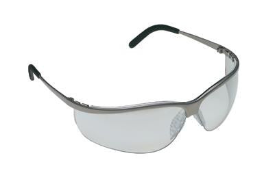 3M Metaliks Sport Safety Glasses With Metal Nickel Frame And Clear Polycarbonate Anti-Fog Anti-Scratch Hard Coat Indoor/Outdoor Mirror Lens