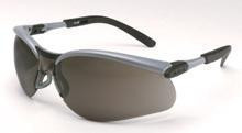3M BX Dual Readers 1.5 Diopter Safety Glasses With Silver And Black Frame And Gray Polycarbonate Lens