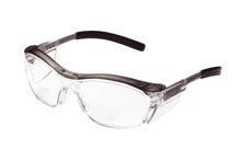 3M Nuvo Readers 1.5 Diopter Safety Glasses With Gray Frame, Clear Polycarbonate Anti-Fog Lens And Integral Sideshields