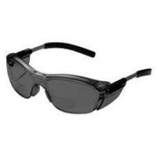 3M Nuvo Readers 2.0 Diopter Safety Glasses With Gray Frame And Gray Polycarbonate Anti-Fog Lens