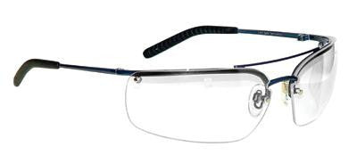 3M Metaliks Safety Glasses With Metal Blue Frame And Clear Polycarbonate Anti-Fog Lens