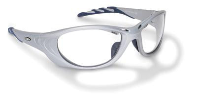 3M Fuel 2 Safety Glasses With Silver Frame, Clear Polycarbonate Anti-Fog Lens, Microfiber Bag And Lanyard