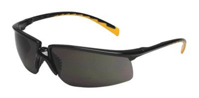 3M Privo Safety Glasses With Black And Orange Frame And Gray Polycarbonate Anti-Fog Lens