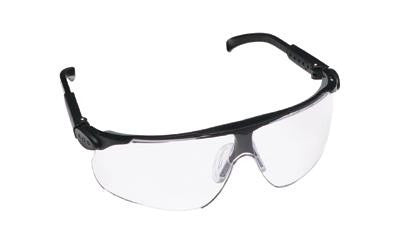 3M Maxim Safety Glasses With Black Frame And Clear Polycarbonate DX Anti-Fog Anti-Scratch Hard Coat Lens