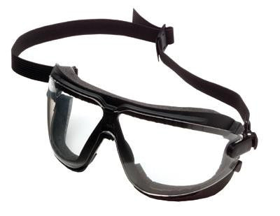 3M Medium Lexa Splash GoggleGear Dust And Impact Goggles With Black Foam Lined Frame, Clear DX Coated Anti-Fog, Anti-Scratch Lens, Elastic Band And Standard Bridge