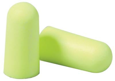 3M Single Use E-A-R E-A-Rsoft Yellow Neons Tapered PVC And Foam Uncorded Earplugs (1 Pair Per Poly Bag, 200 Pair Per Box)