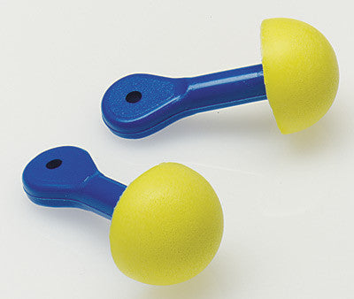 3M Multiple Use E-A-R Express Pod Plugs Foam Uncorded Earplugs With Blue Paddle-Style Grips (1 Pair Per Pillow Pack, 100 Pair Per Box)