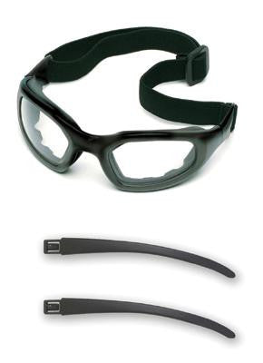 3M Maxim 2X2 Impact Goggles With Black Nylon Dual Lens Frame, Clear Anti-Fog Lens, Elastic Band And Air Bladder Cushion