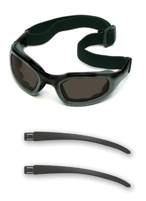 3M Maxim 2X2 Impact Goggles With Black Nylon Dual Lens Frame, Gray Anti-Fog Lens, Elastic Band And Air Bladder Cushion