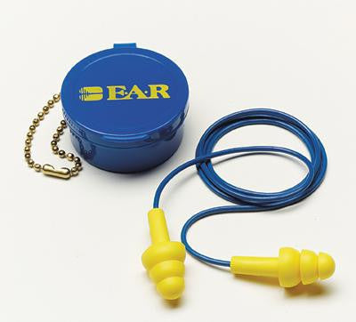 3M Multiple Use E-A-R UltraFit Triple Flange Foam Corded Earplugs (1 Pair Per Case, 50 Pair Per Box)