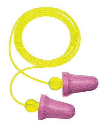 3M Single Use Peltor NEXT No-Touch Tapered Purple Foam Corded Earplugs With LiveWire Stem (100 Pair Per Box)