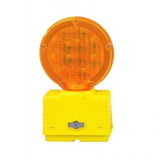 Cortina Safety Products Group Amber D-Cell Barricade Light With Photocell And 3-Way Switch