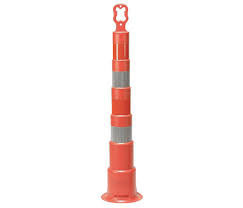 Cortina Safety Products Group 42" Orange Channelizer Cone With 4 6" Hi-Intensity Reflective Stripes