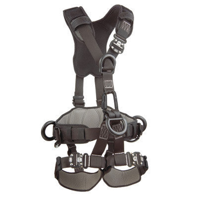 DBI/SALA Large ExoFit NEX Black-Out Rope Access And Rescue Harness With Front Back And Side D-Rings, Quick-Connect Buckles And Padding