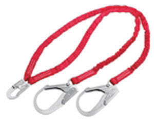 Capital Safety DBI-SALA 6' Double-Leg Protecta PRO-STOP Shock Absorbing Lanyard With Self Locking Snap Hook And Rebar Hooks