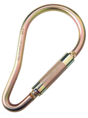 DBI/SALA 2 3/16" Gate Opening Saflok Self-Closing, Self Locking Steel Carabiner WIth 3,600 Load Rating