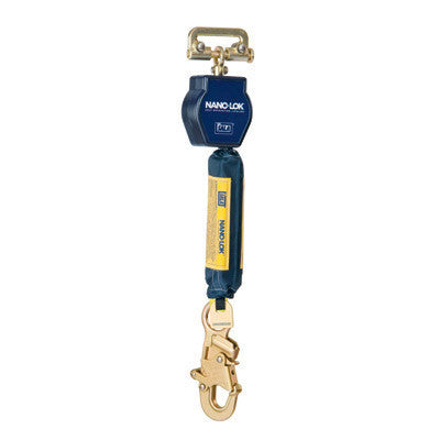 DBI/SALA Nano-Lok Single Leg Self Retracting Lifeline With Quick Connector Anchorage Connection And Steel Snap Hook